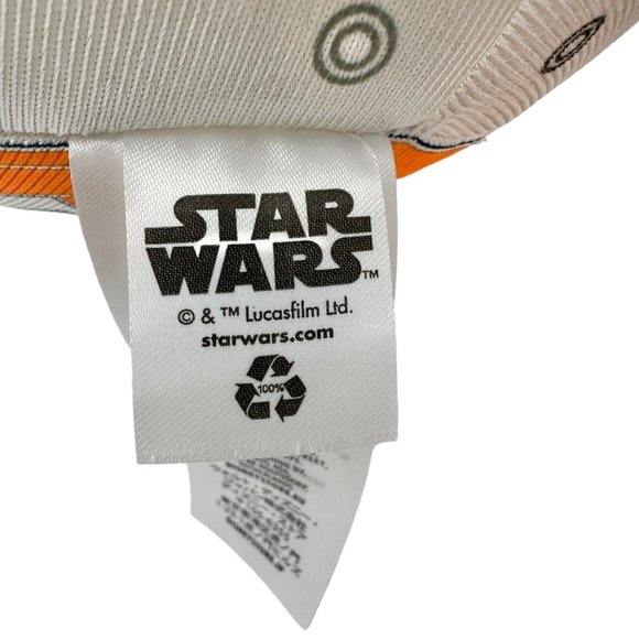 Star Wars BB-8 Stuffed Plush Disney LucasFilms NWT 10in White Orange Silver - Picture 8 of 11